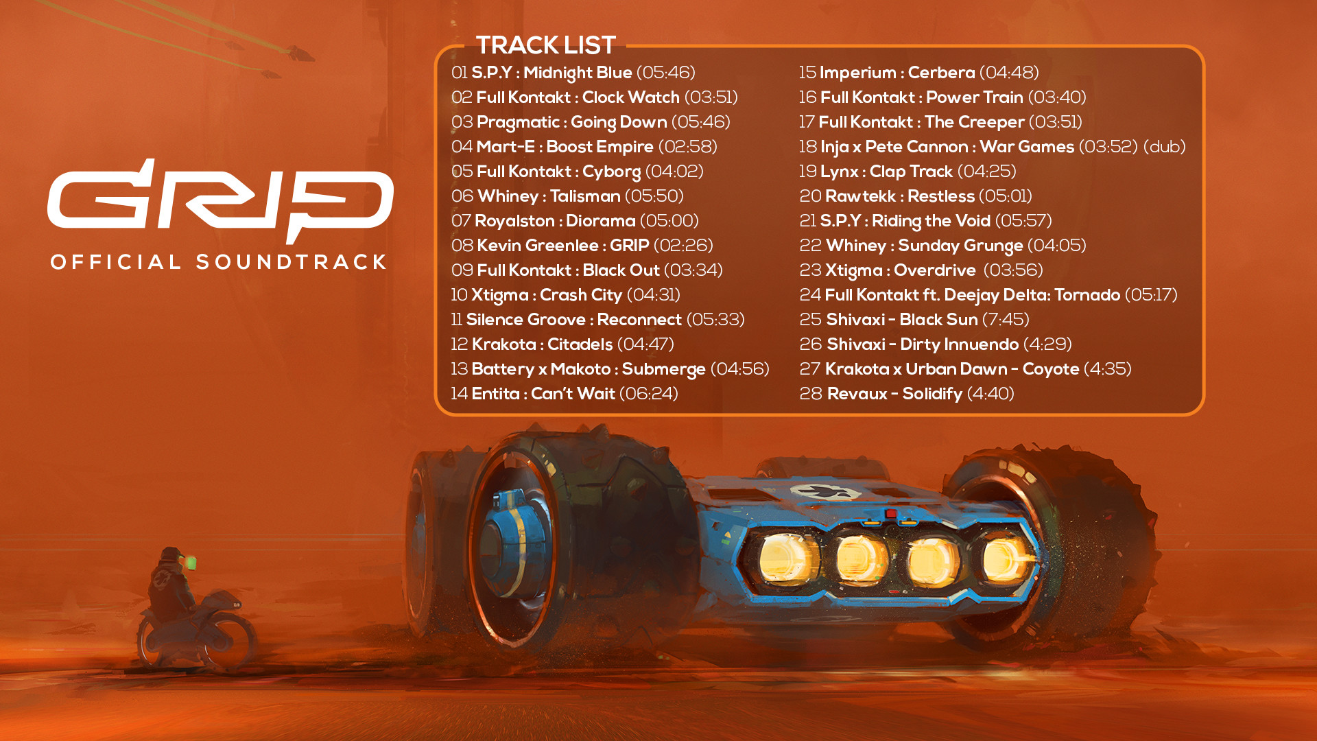 GRIP: Combat Racing - Official Soundtrack on Steam