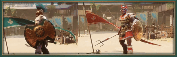 Đấu sĩ La Mã trong WE WHO ARE ABOUT TO DIE BLOOD AND SAND đang chiến đấu