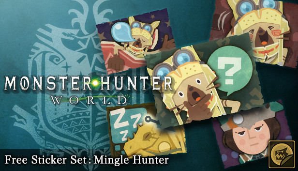 Monster Hunter: World - Free Sticker Set: Mingle Hunter Steam capsule image