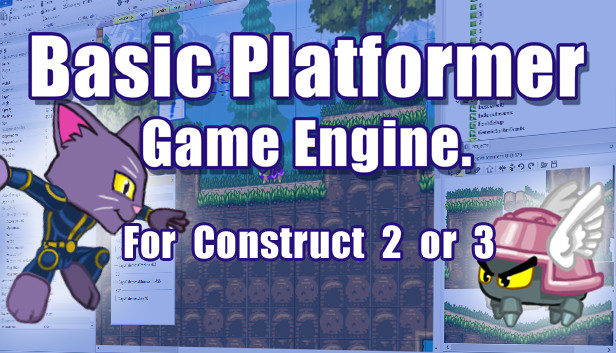 Basic Platformer Game Engine For Construct 2 and 3 Steam capsule image