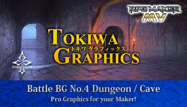 RPG Maker MV - TOKIWA GRAPHICS Battle BG No.4 Dungeon/Cave Steam capsule image