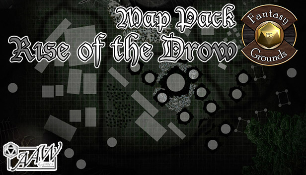 Fantasy Grounds - Rise of the Drow Map Pack (Map Pack) Steam capsule image