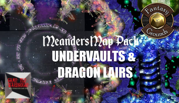 Fantasy Grounds - Meanders Map Pack: Undervaults & Dragon Lairs (Map Pack) Steam capsule image