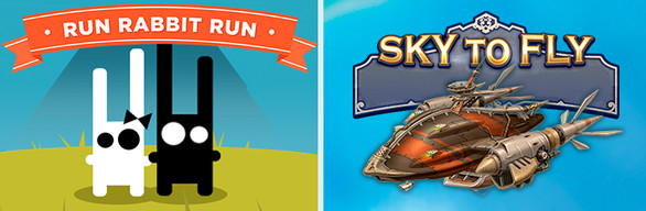 3 Arcade Games in 1 Bundle: Run Rabbit Run + Sky to Fly