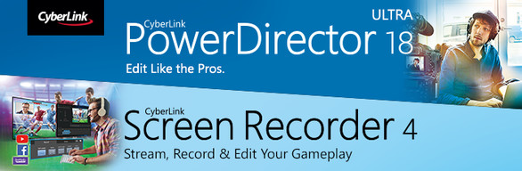 CyberLink Video Solution Game Edition – PowerDirector 18 Ultra + Screen Recorder 4