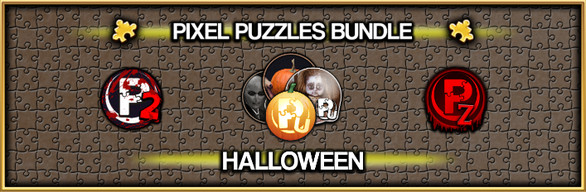 Pixel Puzzles Jigsaw Bundle: Halloween