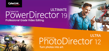 CyberLink PowerDirector 19 Ultimate + PhotoDirector 12 Ultra banner image