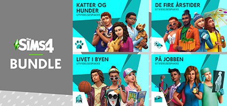 The Sims™ 4 Bundle - Cats & Dogs + Seasons + City Living + Get to Work på  Steam