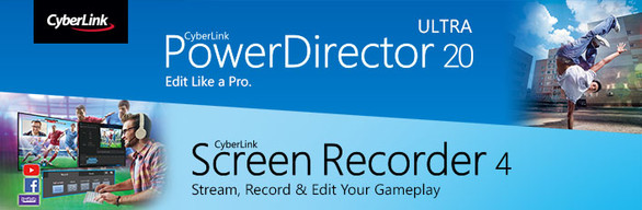CyberLink PowerDirector 20 Ultra + Screen Recorder 4 bei Steam