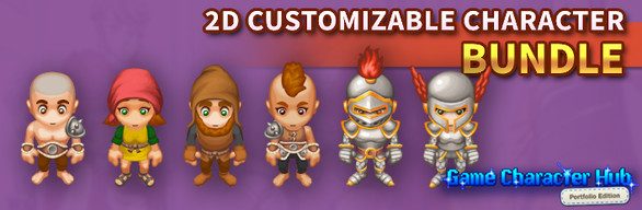 2D Customizable Character Bundle