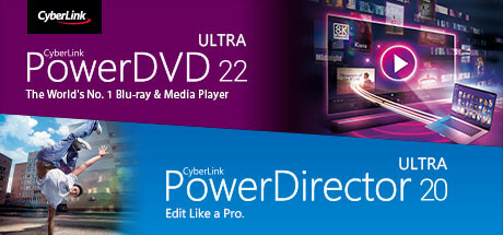 CyberLink PowerDVD 22 Ultra + PowerDirector 20 Ultra banner image