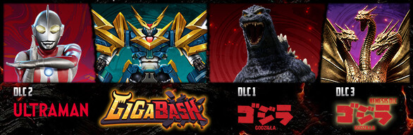GigaBash + Godzilla DLC + Ultraman DLC