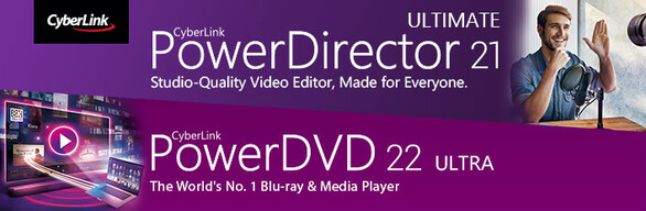 CyberLink PowerDirector 21 Ultimate + PowerDVD 22 Ultra sur Steam