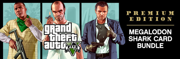 Grand Theft Auto V: Premium Edition & Great White Shark Card Bundle