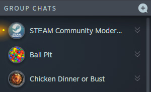 Steam group chat