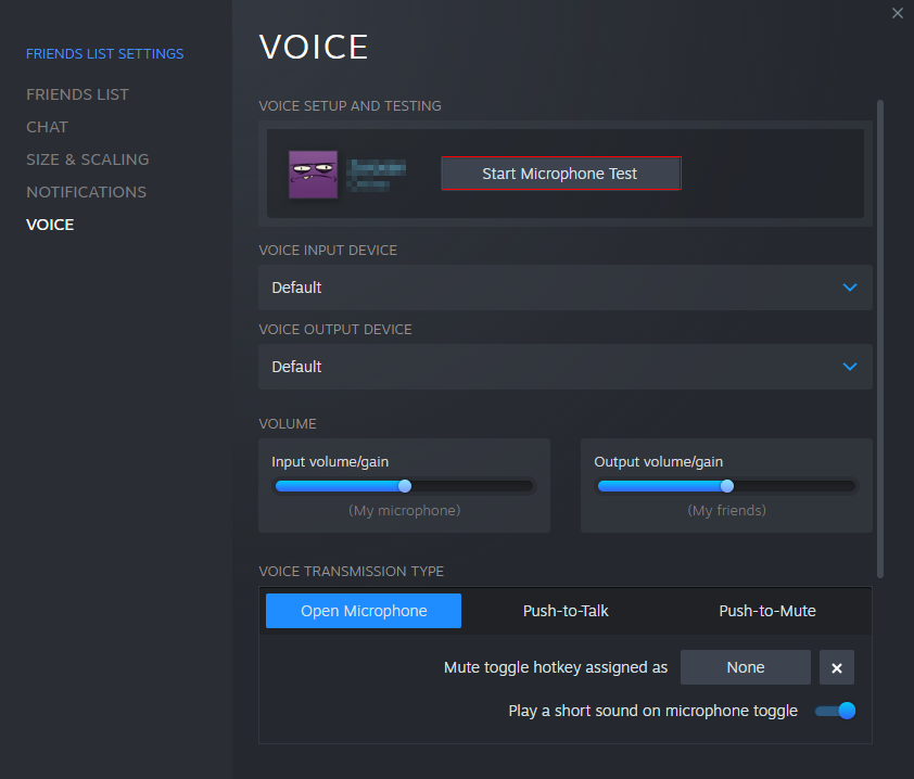 Suporte Steam :: Solução de problemas com o microfone