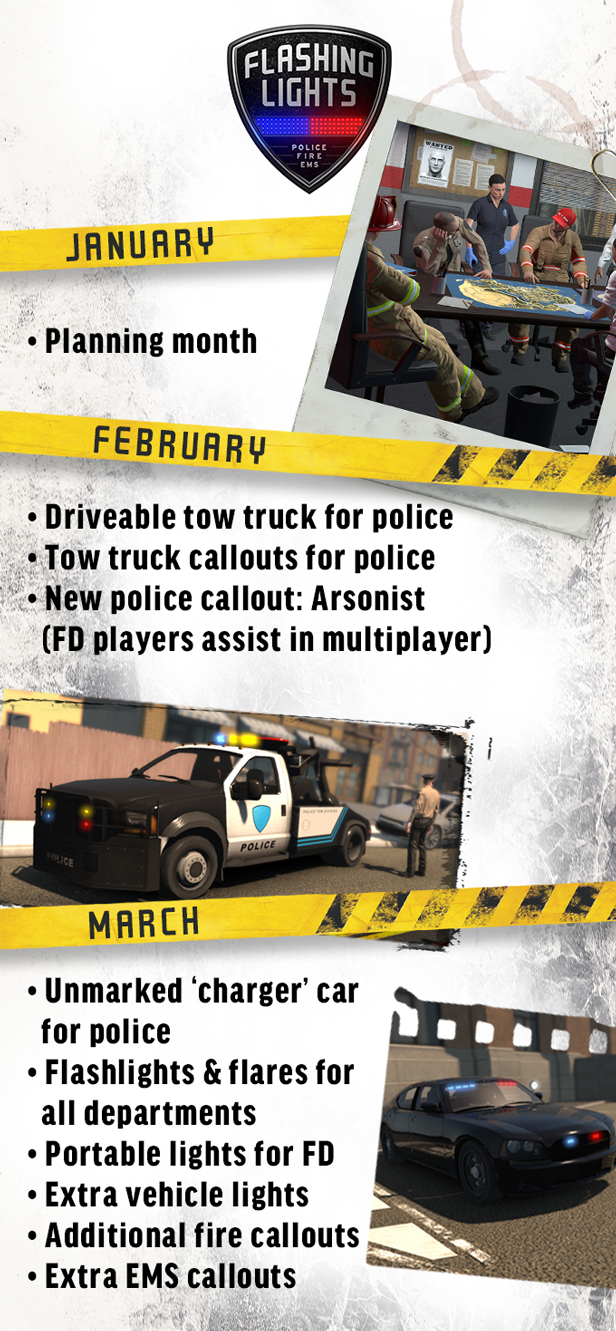 Steam :: Flashing Lights :: UPDATE NOW LIVE Tow Truck, Arsonist Callout and More!