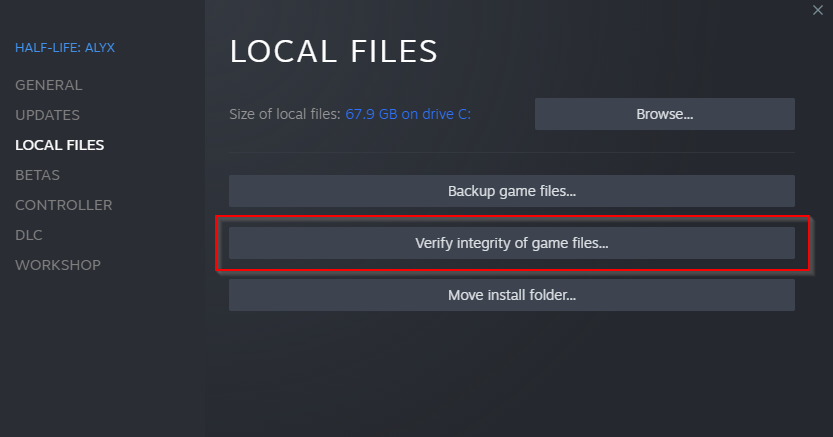 Steam Support :: Verify Integrity of Game Files