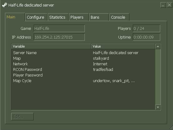 Steamサポート :: Setting up a Steam Half-Life Dedicated Server