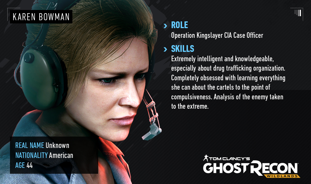Steam :: Tom Clancy's Ghost Recon® Wildlands :: INTEL: Karen Bowman Dossier