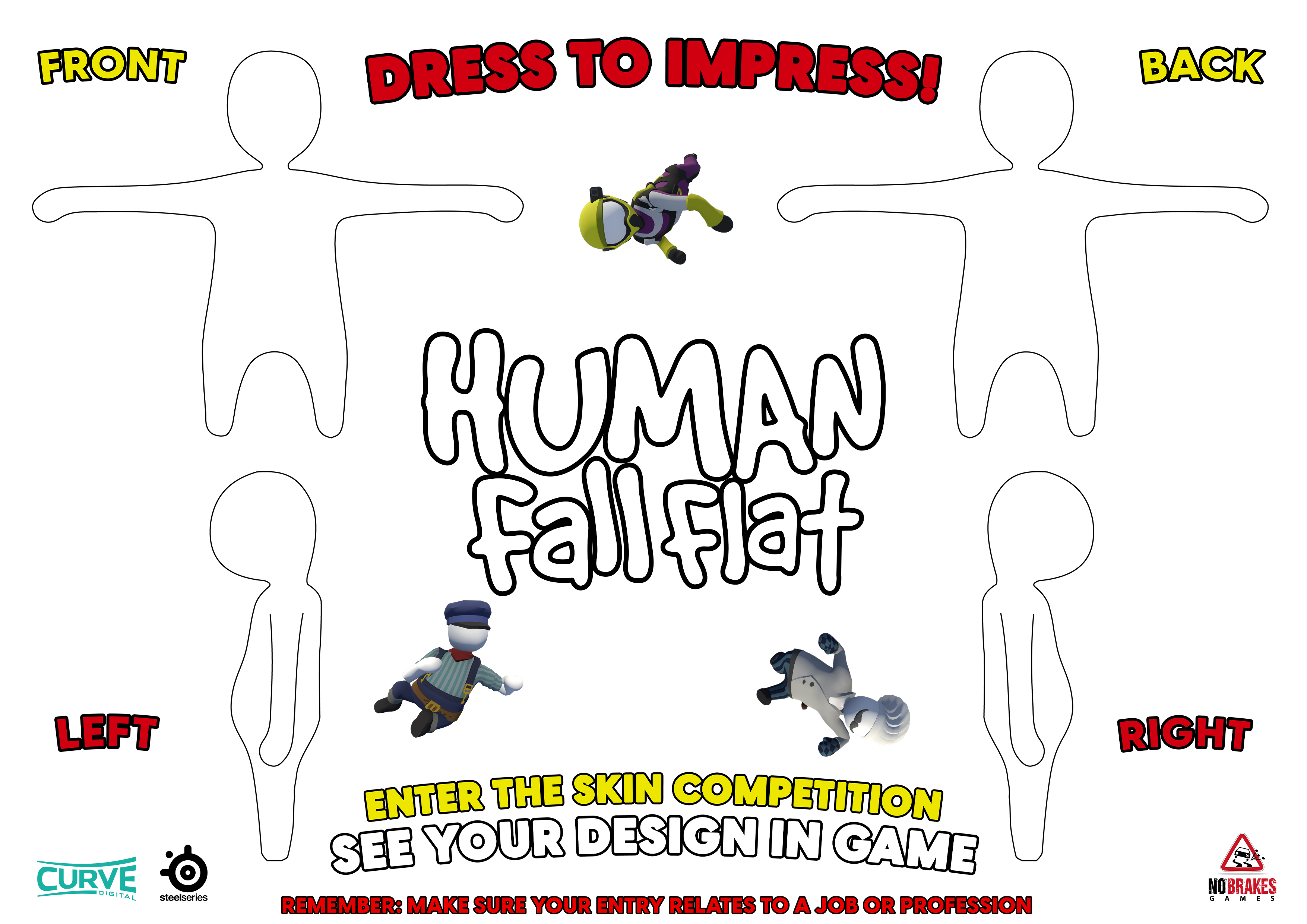 Sep 29, 2020 The Human: Fall Flat Skin Competition is here Human: Fall Flat  - Jaybop The Human: Fall Flat Skin Competition is now closed. Stay tuned  for info on our winners soon! Good news, humans! Because we love your skin  designs so much, we've ...