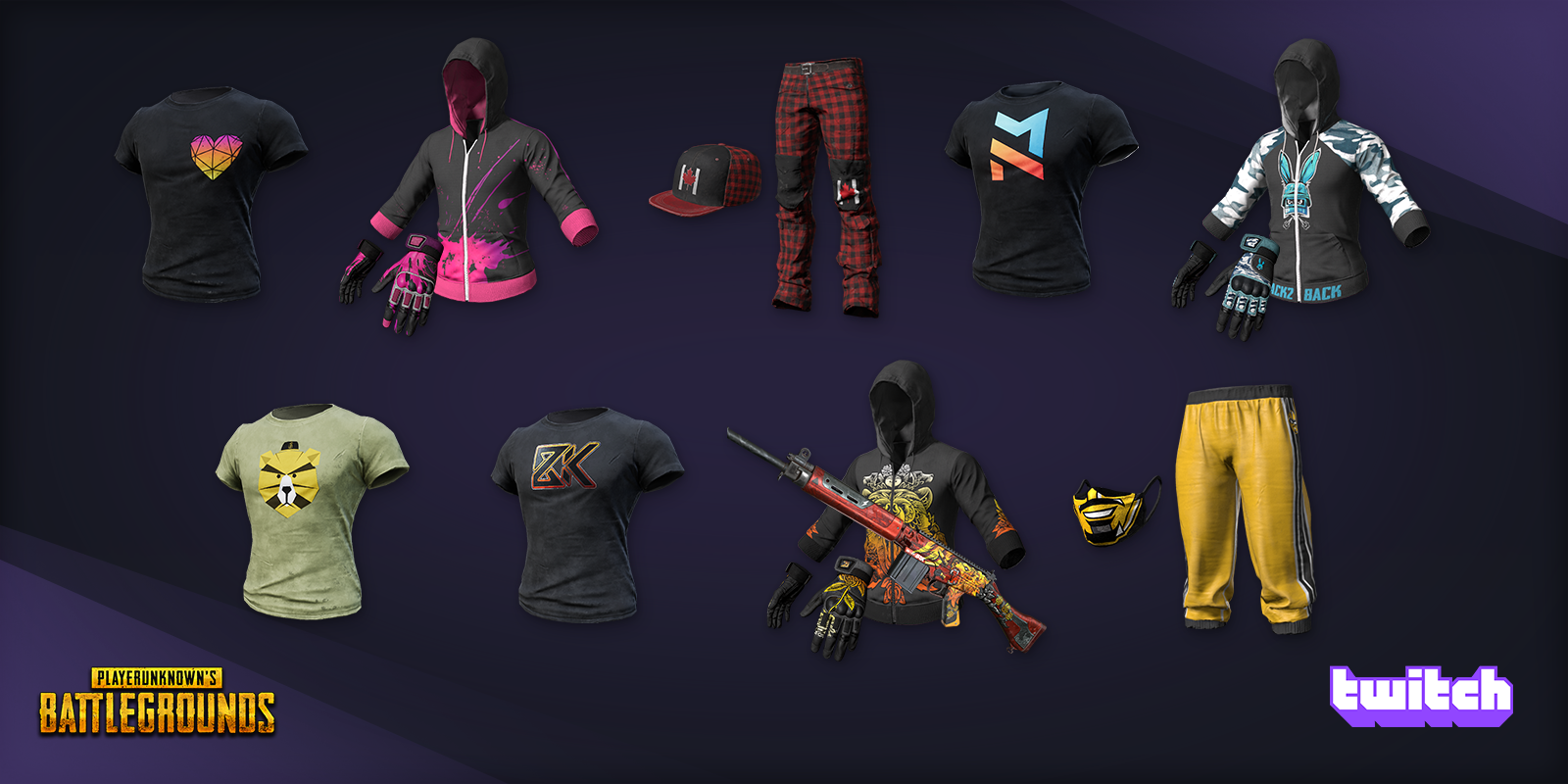 Pubg Battlegrounds Limited Time Broadcaster Royale Twitch Streamer Skins Group 11 Steam News