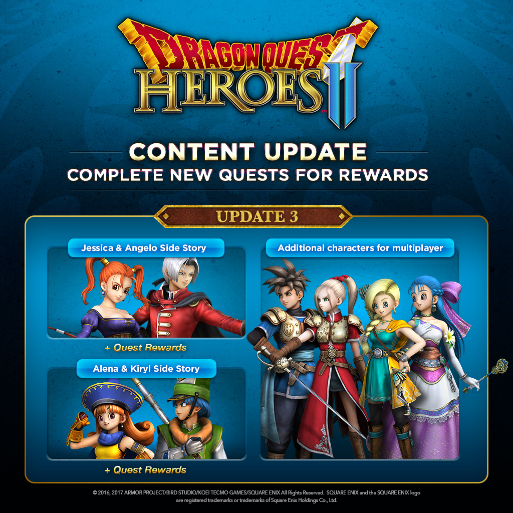 Dragon Quest Heroes Ii Dq Heroes Ii Content Updates Steam News