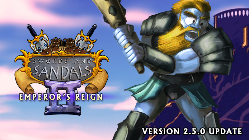 Swords and Sandals 2 Redux - Patch 2.5.0 is here! - Steam News