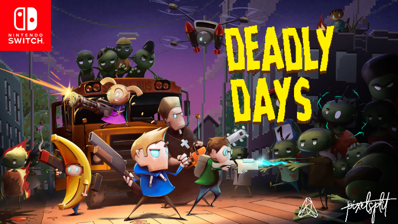 Deadly Days. Игры про зомби на Нинтендо свитч. Нинтендо свитч растения против зомби. Deadly Days игра.