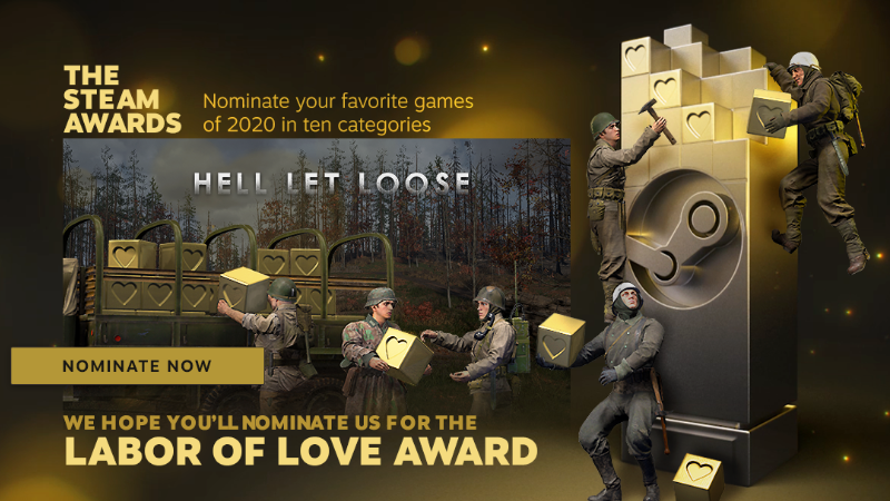 人间地狱 The Steam Awards Hell Let Loose Needs You Steam 新闻