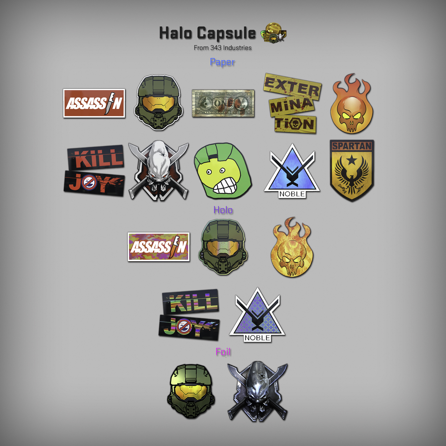 Halo: The Master Chief Collection - Halo Sticker Capsule and Music Pack in  Counter-Strike: Global Offensive - Steam News