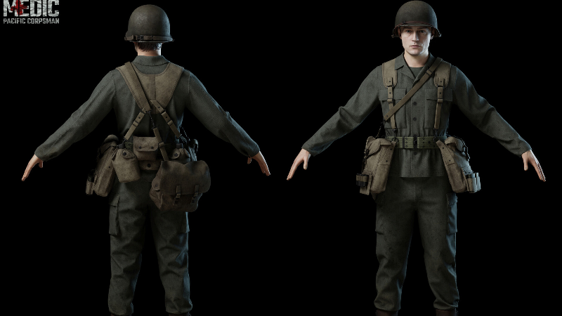 Medic: Pacific War - Our Medic In His Full Uniform - Take A Look 