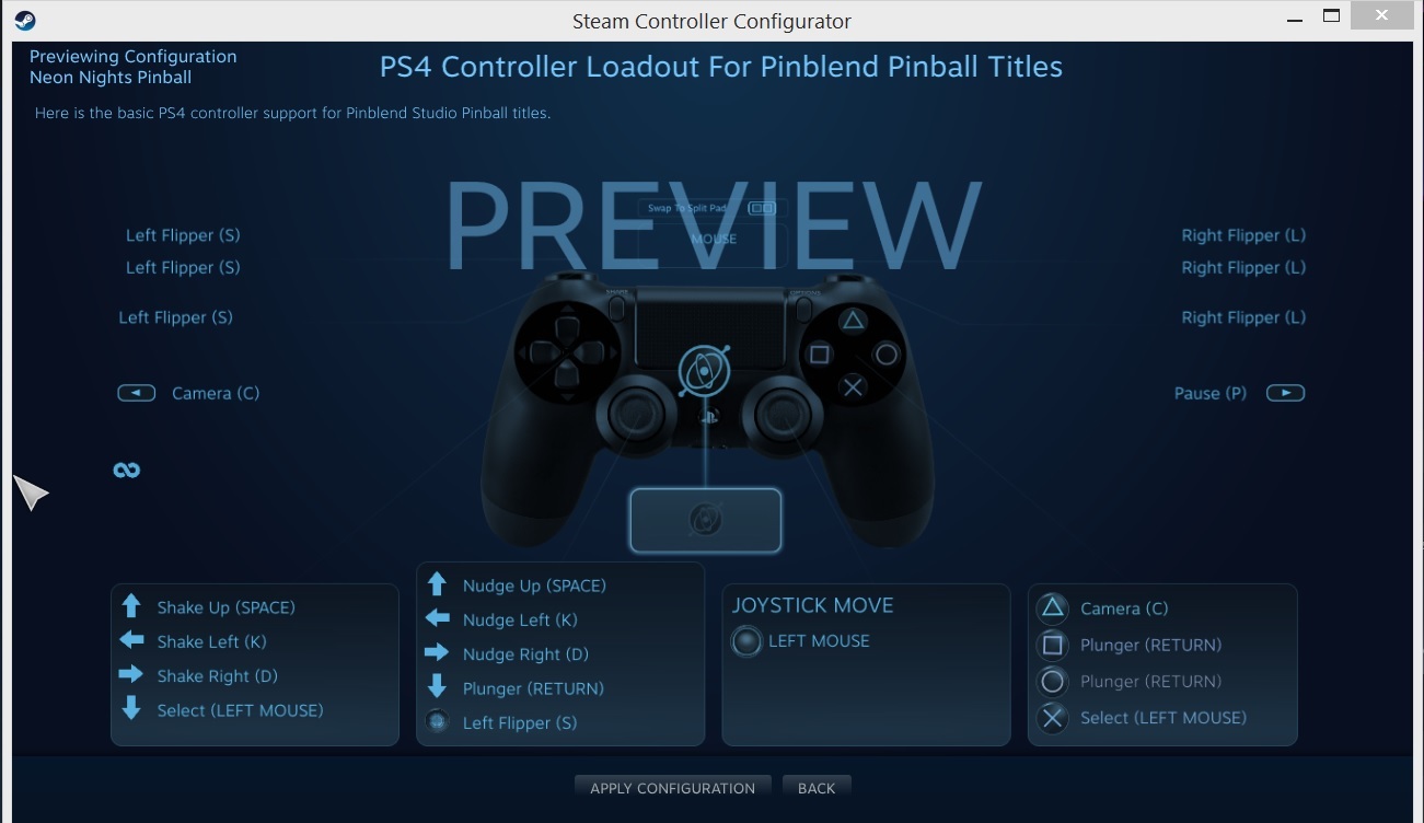 Neon Nights Pinball - PS4 Controller Support Configuration Added - Steam  hírek