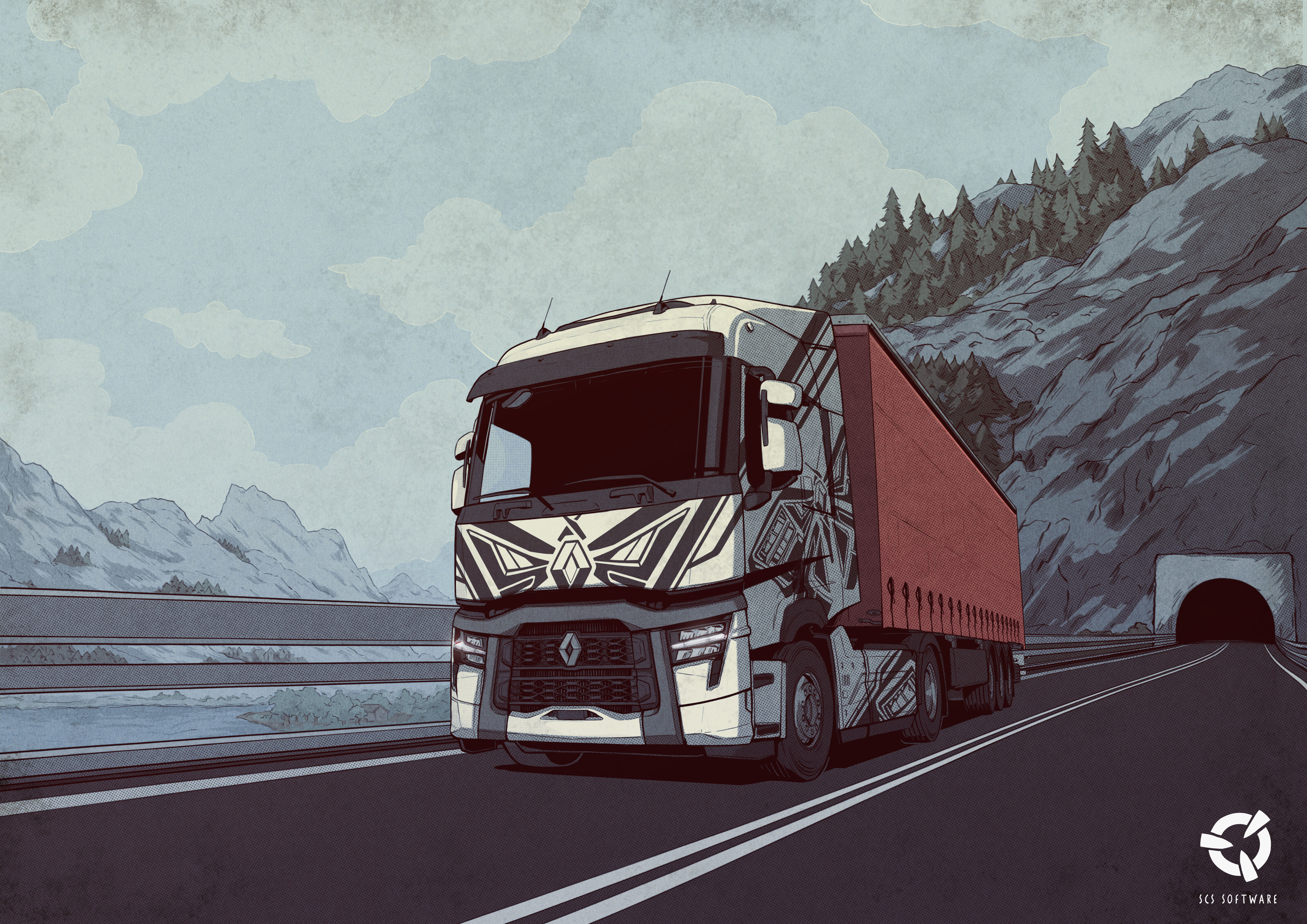 Euro Truck Simulator 2 Renault Trucks T High Evolution Signed Artwork Giveaway Steam News