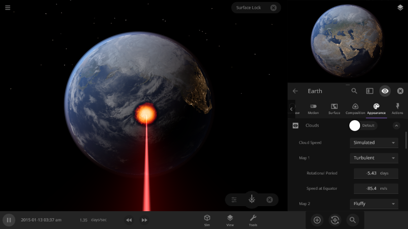 Universe Sandbox - Cloud Speed Simulation | ScienceLog #5 - Steam News