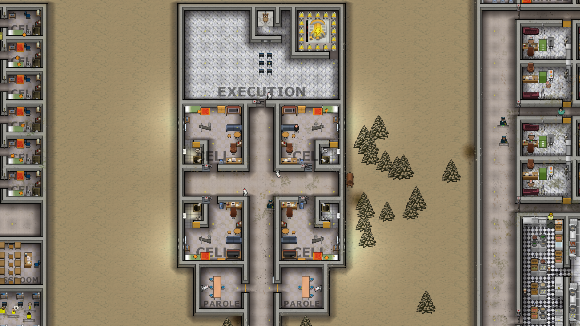 most efficient prison architect layout