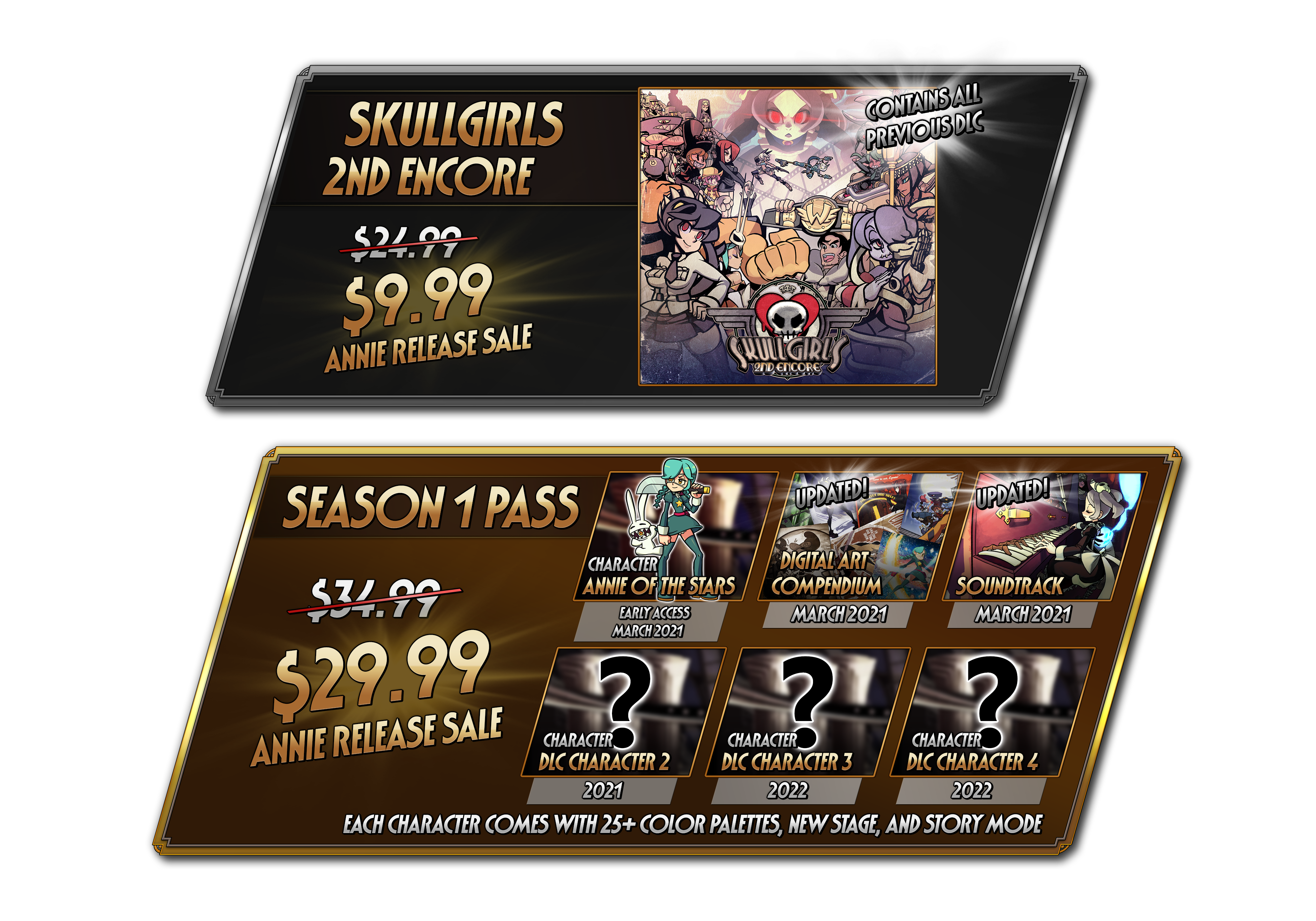 Skullgirls 2nd Encore Annie Dlc Skullgirls Season Pass Steam News