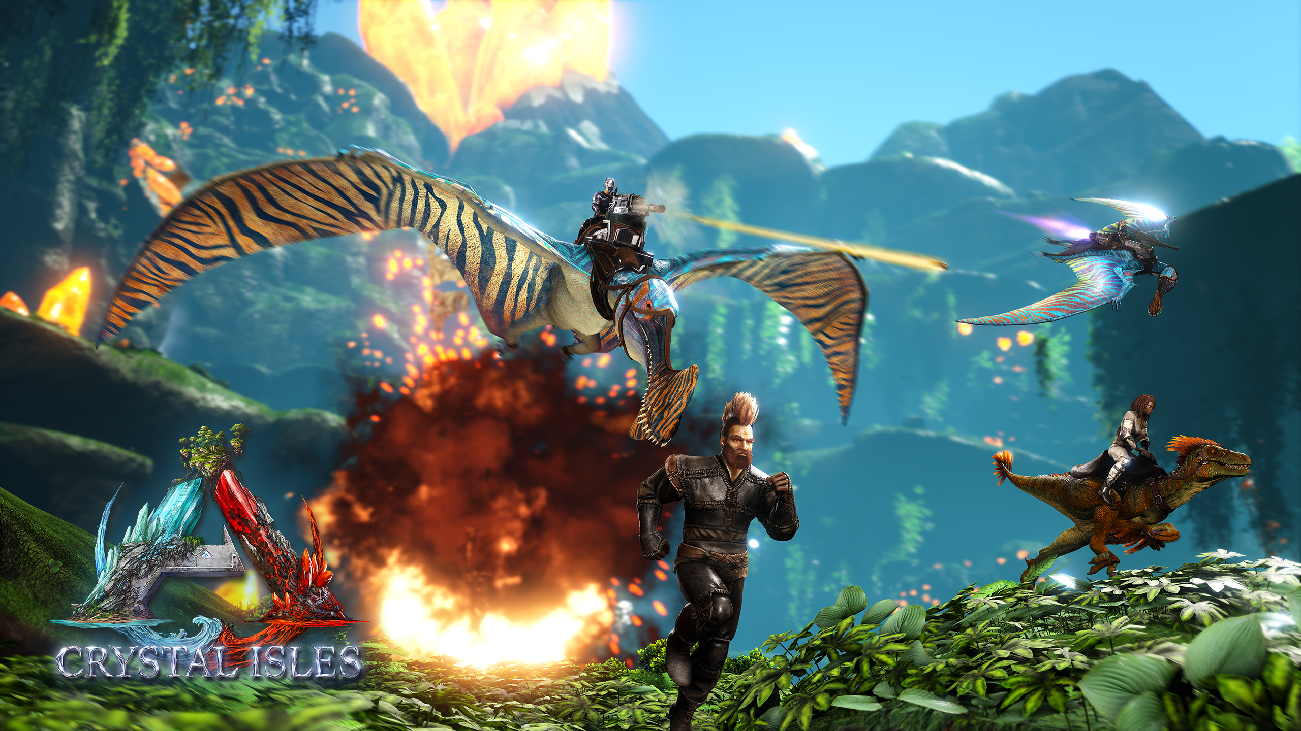 Ark Survival Evolved Crystal Isles Free Ark Expansion Map Steam News