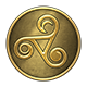Series 1 - Gold Triskelion