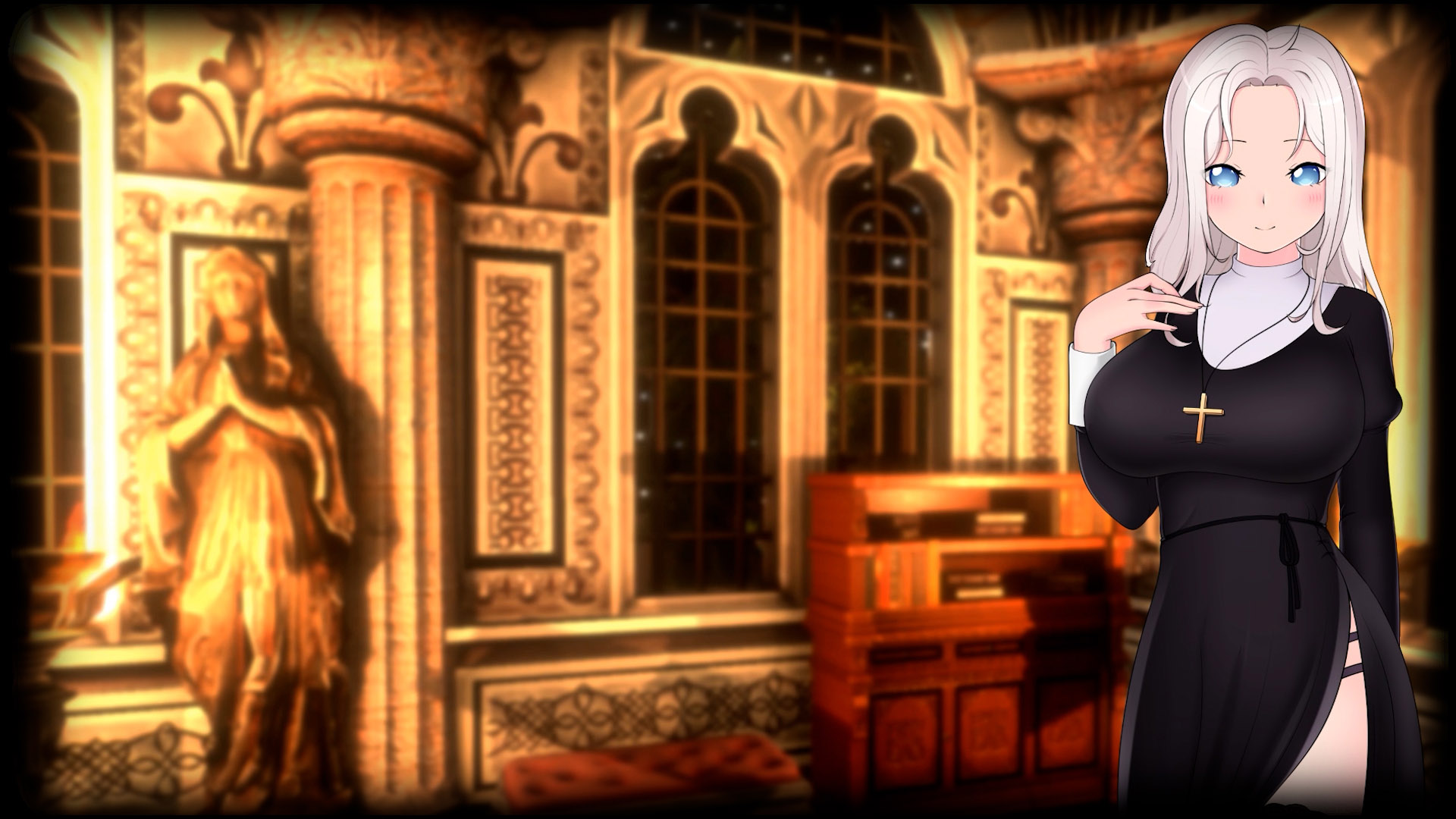Nun Teresa in church
