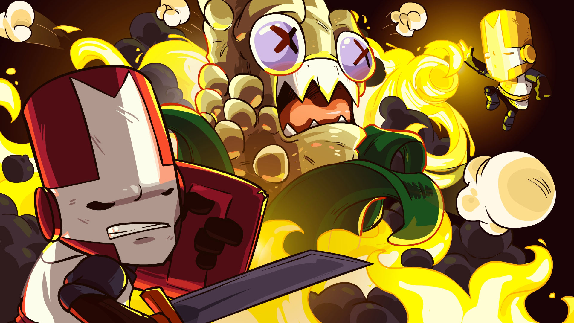 Castle Crashers Newgrounds Design Postcard for Sale by Strikle