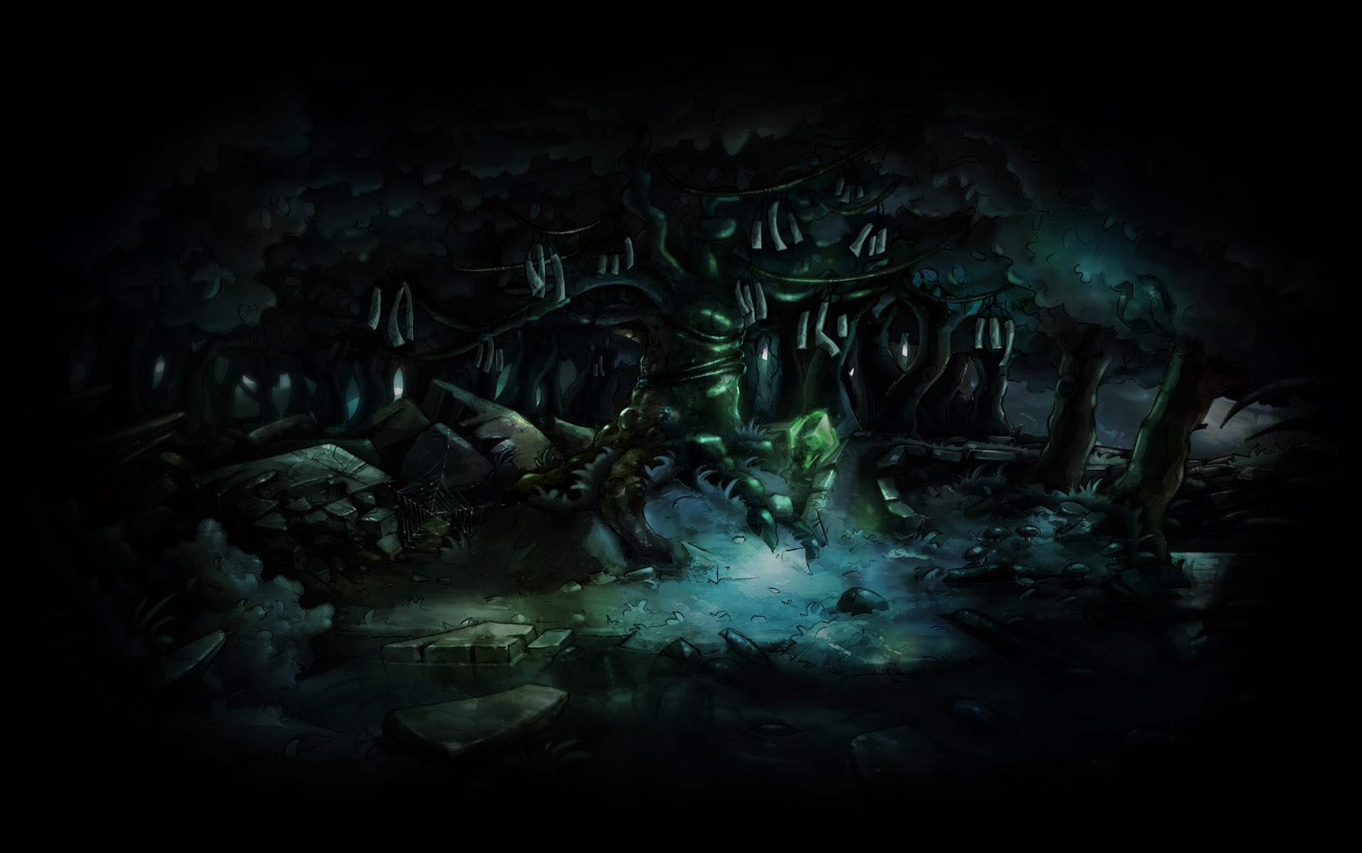 Portal Tree by Night