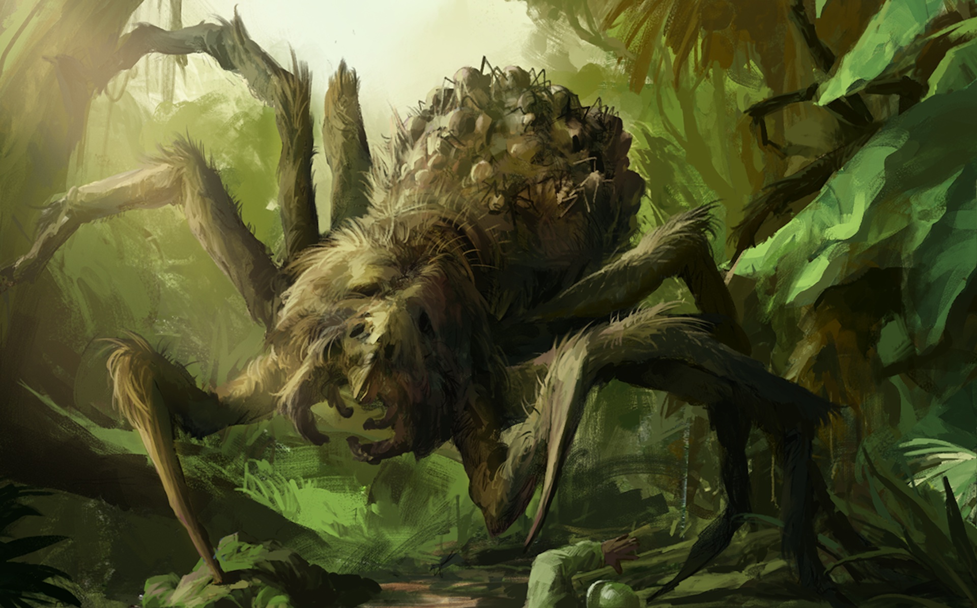 Чудища леса. Джейба Фофи. Луизианский болотный монстр. Джейба Фофи гигантский паук.