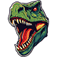 Series 1 - Used Dino Car Sticker