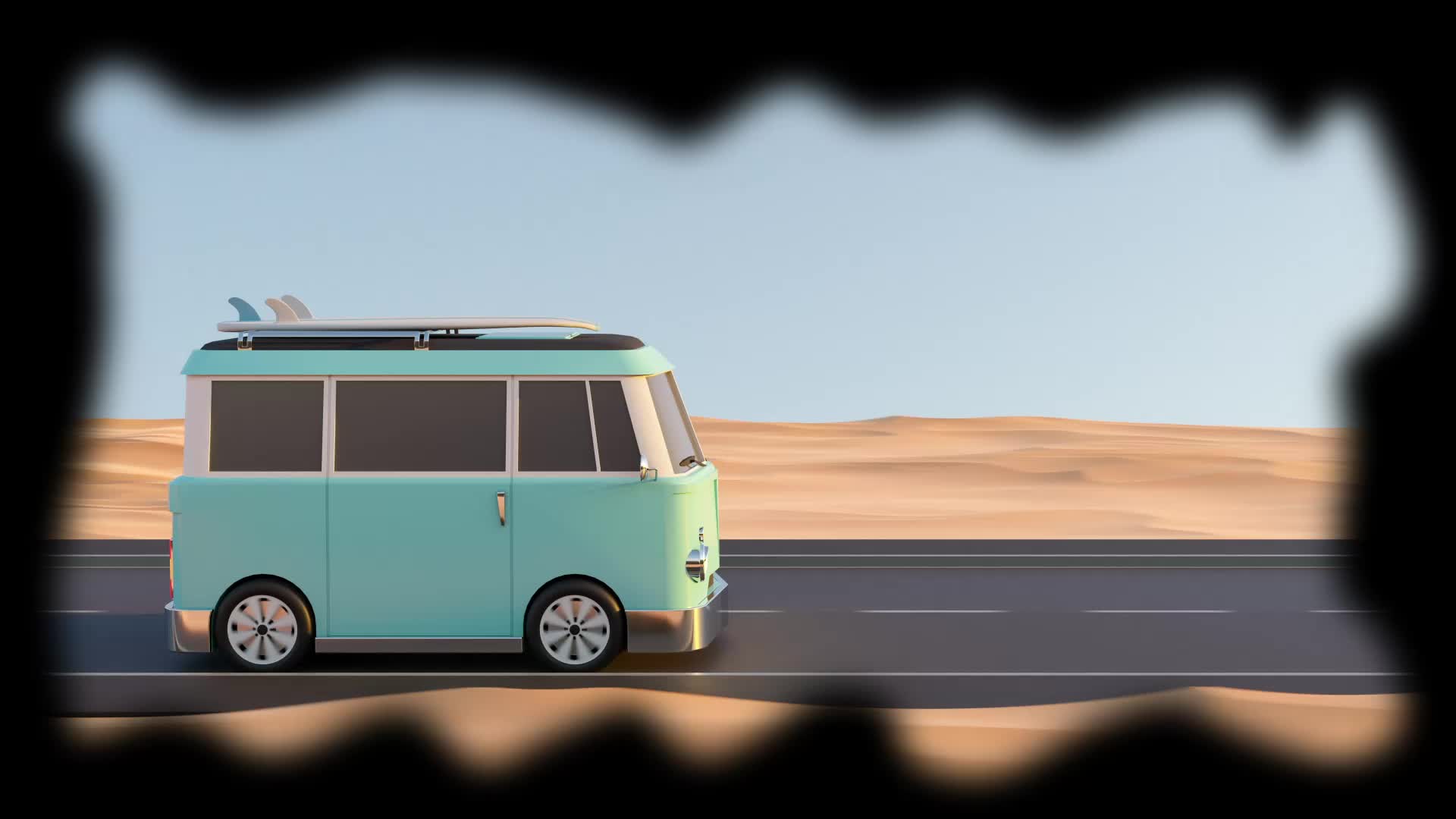 Car animated back