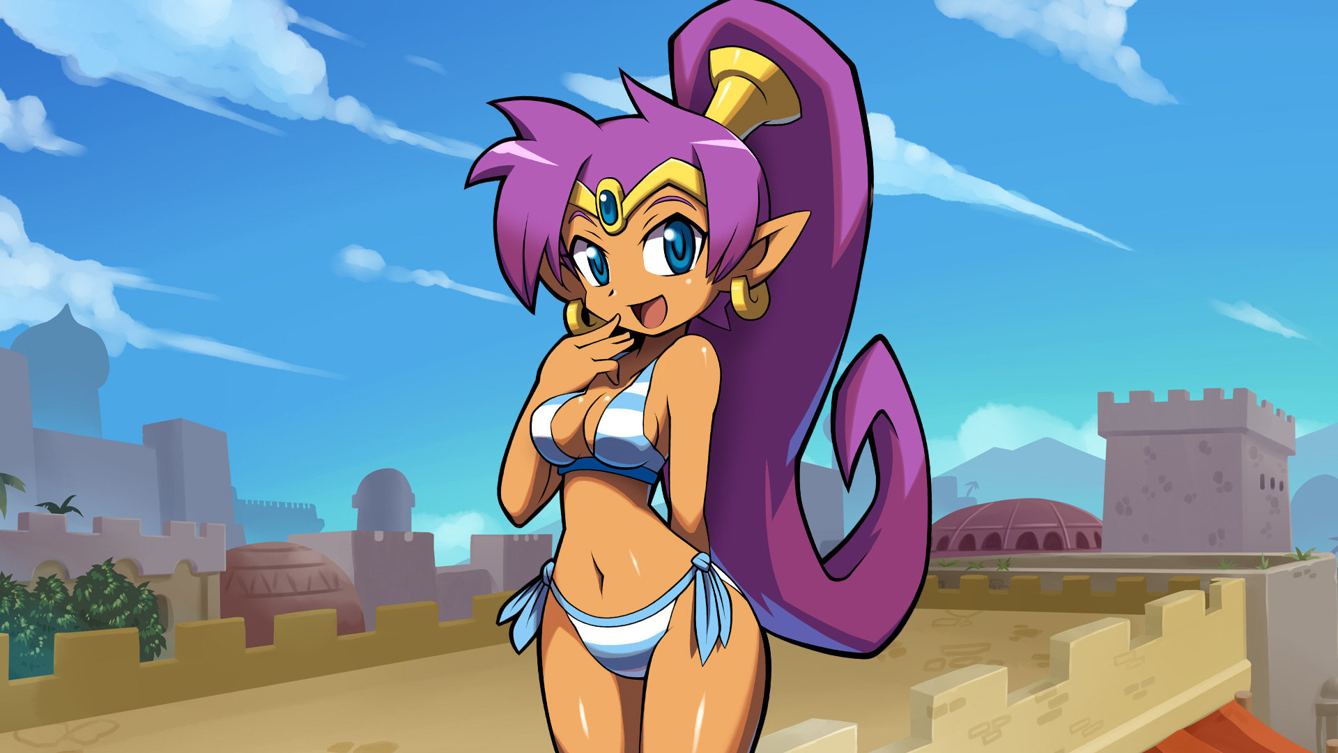 Summer Shantae - Series 1 - Card 10 of 12.