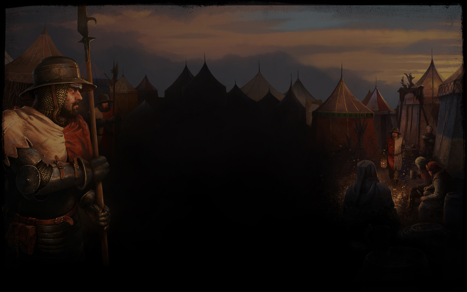 Night in a camp