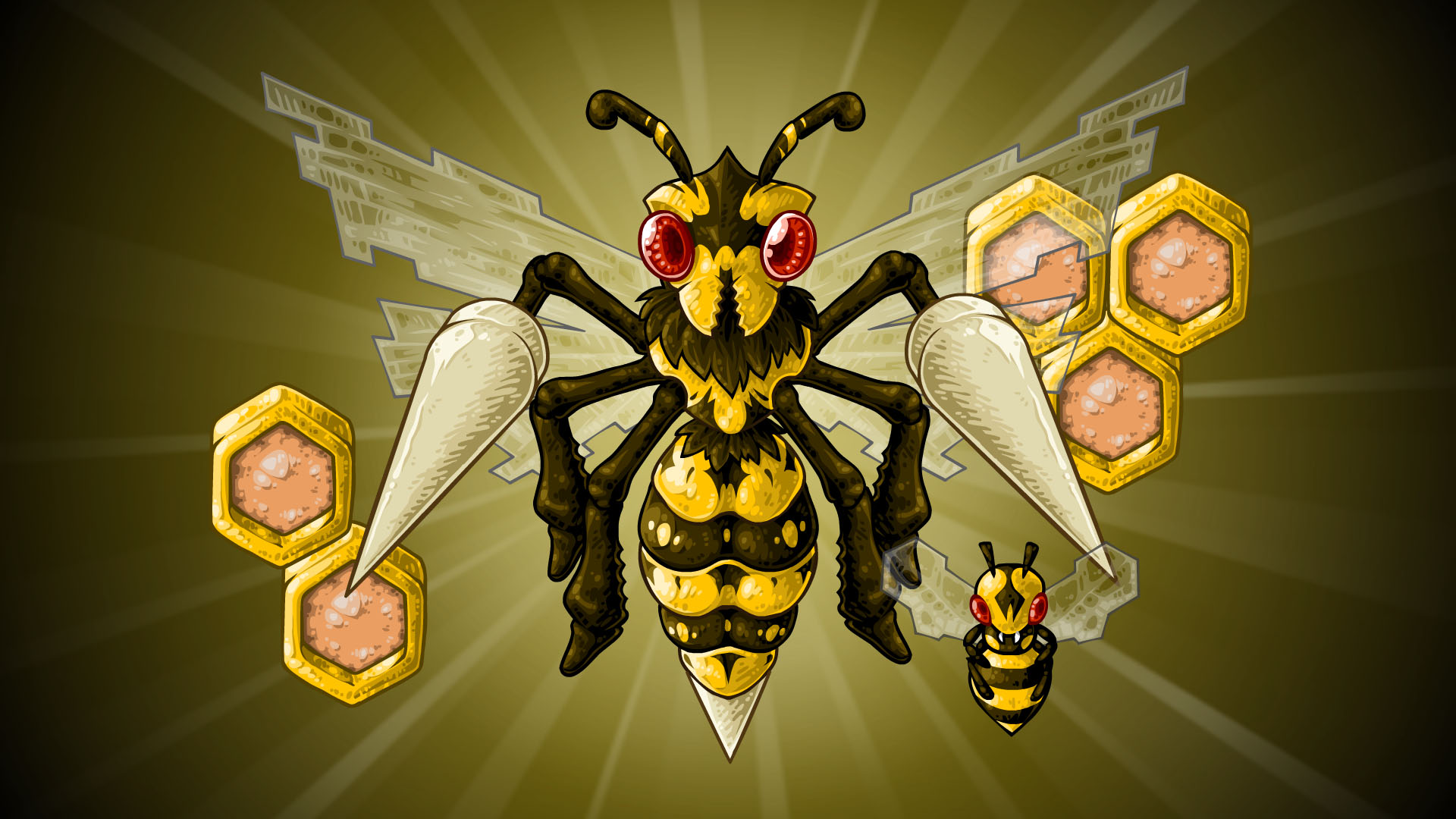 Whopping Wasp - Series 1 - Card 5 of 9.