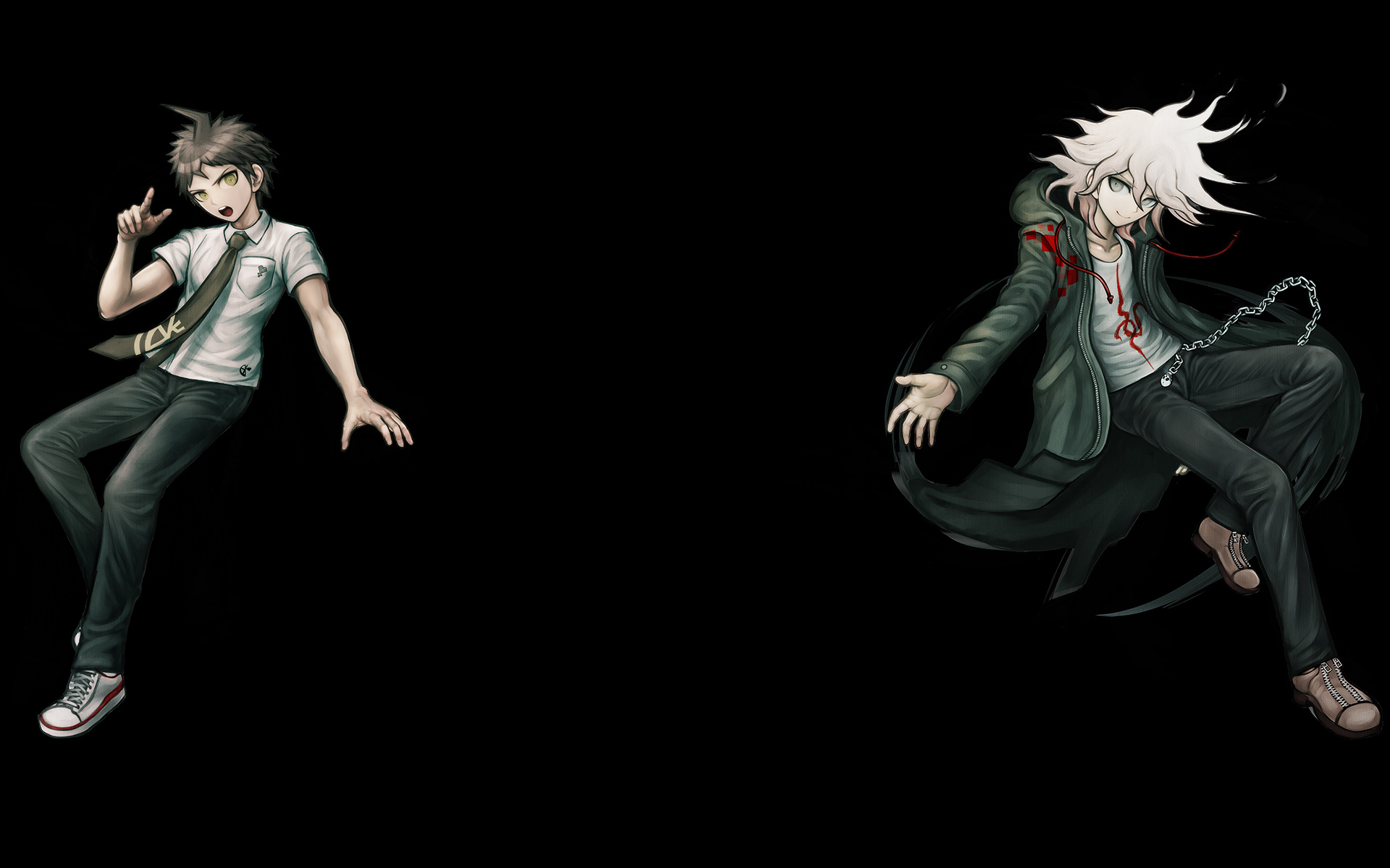 Hajime Hinata and Nagito Komaeda