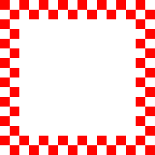 Pixelated Frame - Red